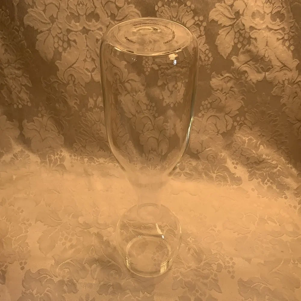 Wine Bottle Glass Refinery 25 Fluid Ounces Stylish Elegant Unique Playful Glass